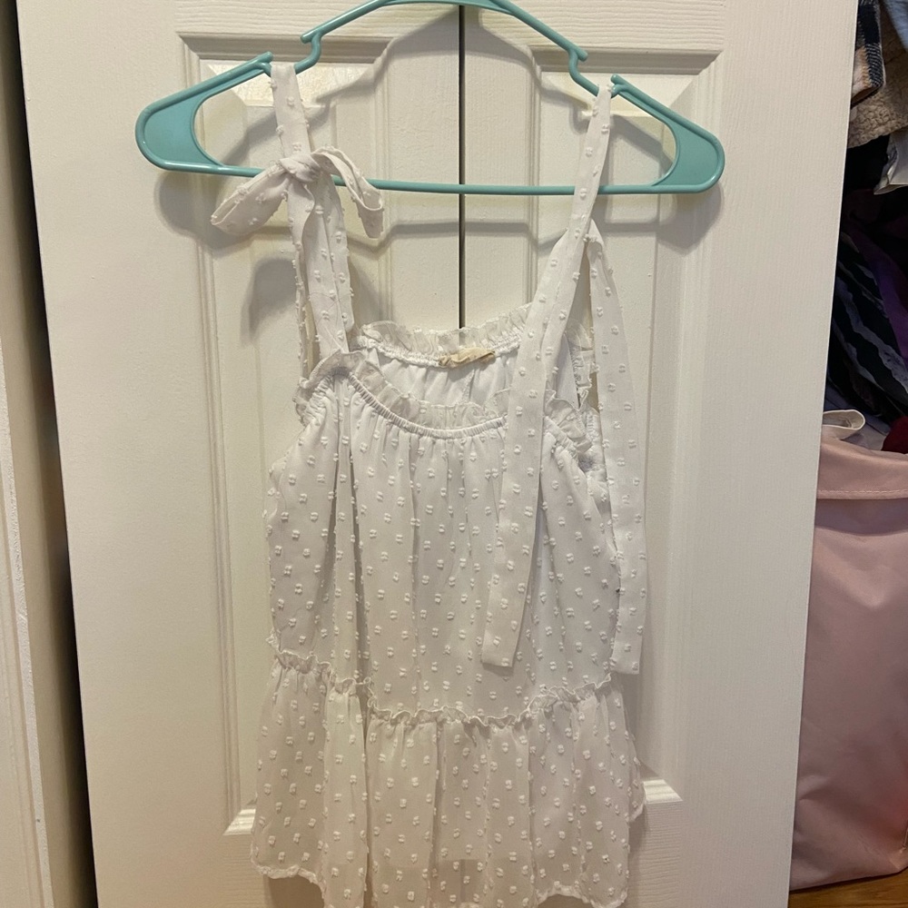 White Sleeveless Top